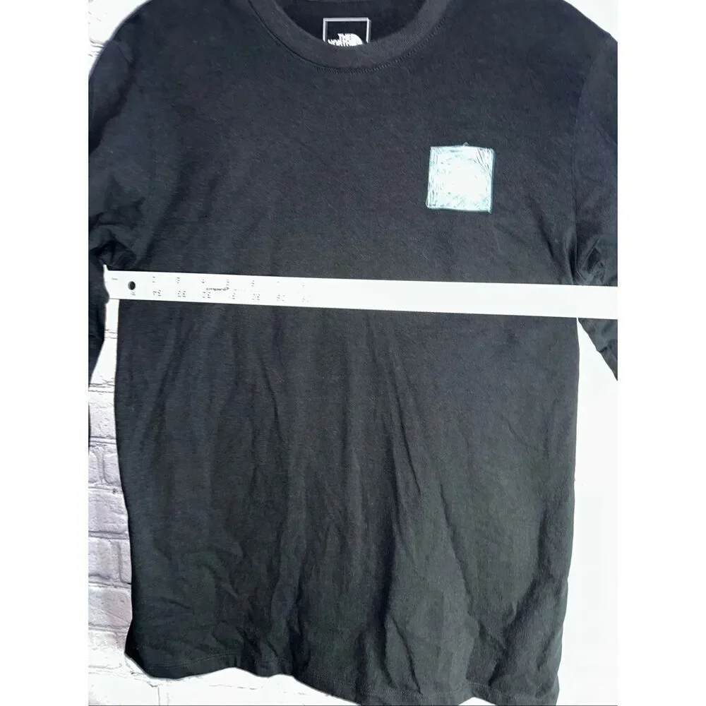 The North Face Box NSE Long Sleeve Graphic Tee Men’s Medium Blue/White Mountain